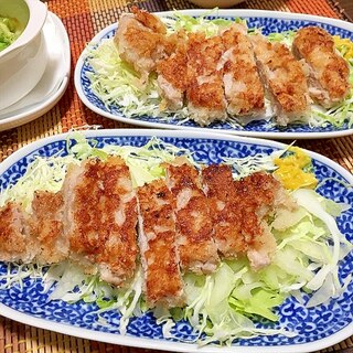 大好きたまご けちって豚カツ 作ったよ